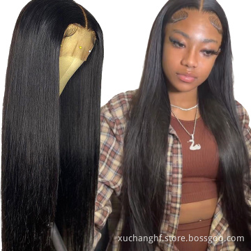 HF WIG Top Quality 40 Inch Full Lace Wig Raw Hair Preplucked Glueless Long Human Hair Lace Frontal Wigs In Stock For Women